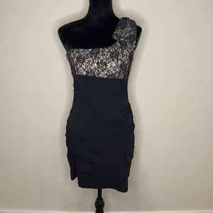 Formal black and silver dress